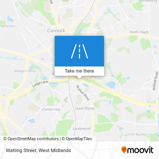 Watling Street map