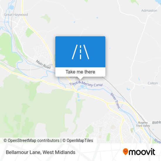 Bellamour Lane map
