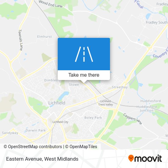 Eastern Avenue map