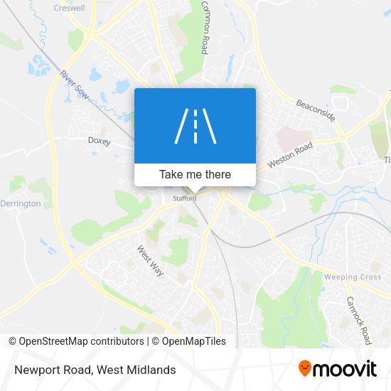 Newport Road map