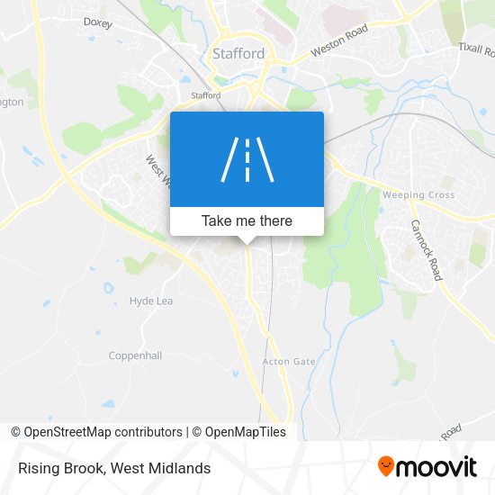 Rising Brook map