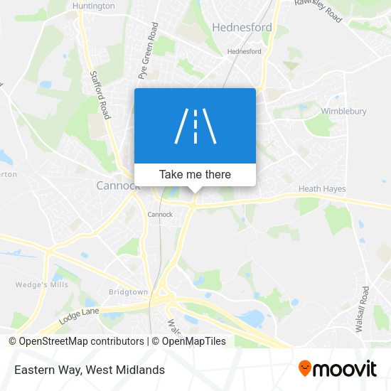 Eastern Way map