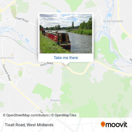 Tixall Road map