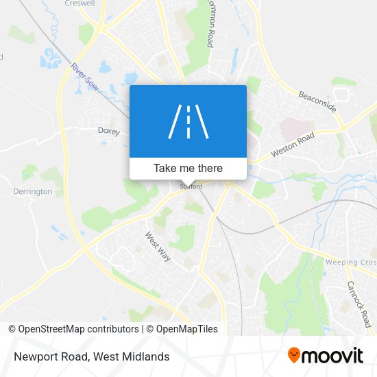 Newport Road map