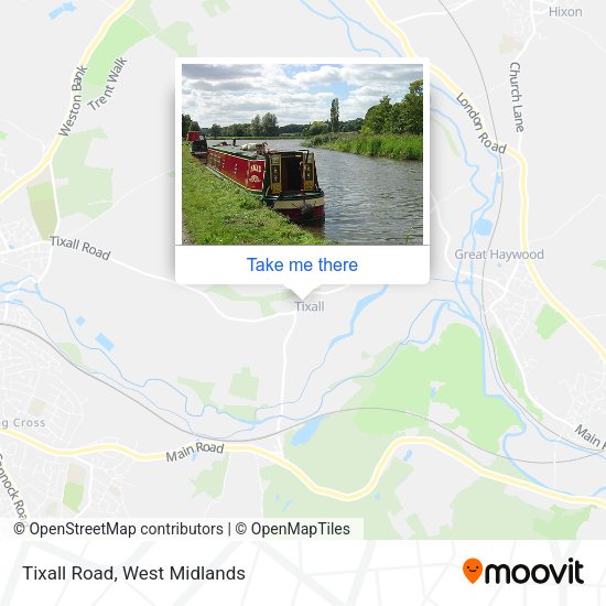 Tixall Road map