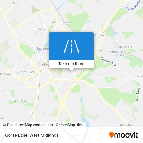 Gorse Lane map