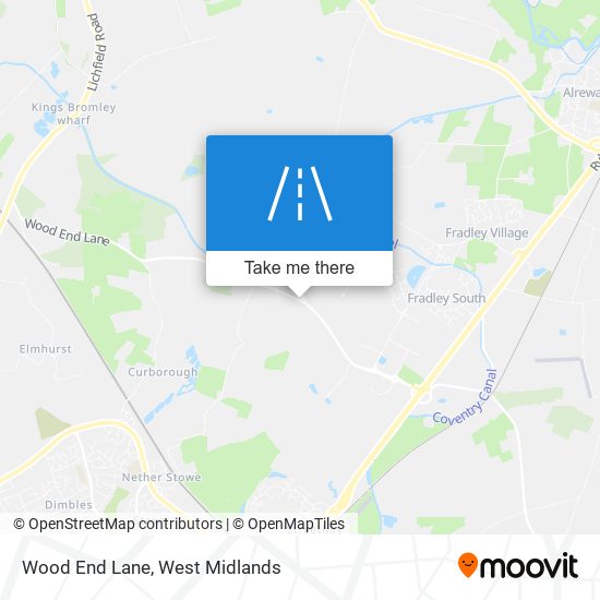 Wood End Lane map