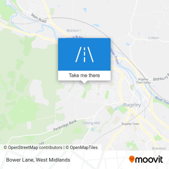 Bower Lane map