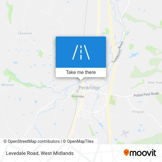Levedale Road map