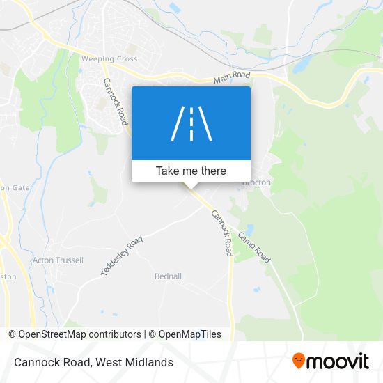 Cannock Road map