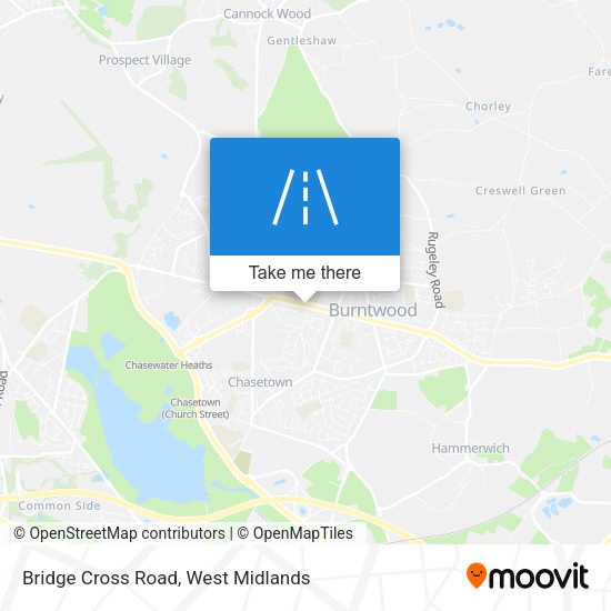 Bridge Cross Road map