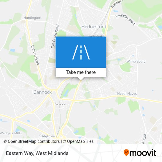 Eastern Way map