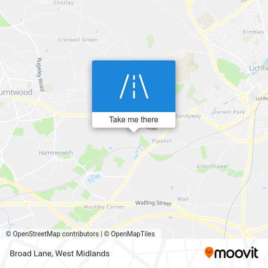 Broad Lane map