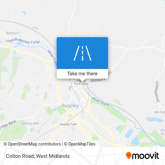 Colton Road map