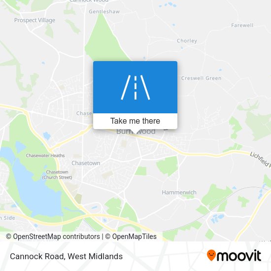 Cannock Road map