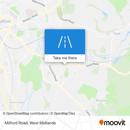 Milford Road map