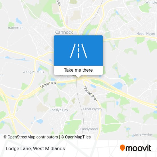 Lodge Lane map