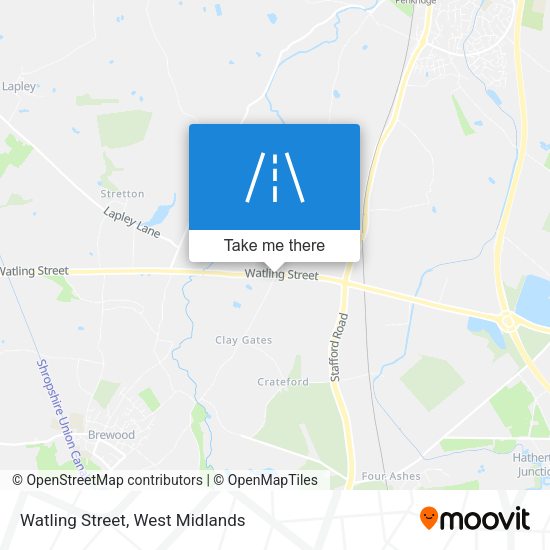 Watling Street map