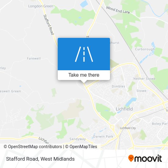 Stafford Road map