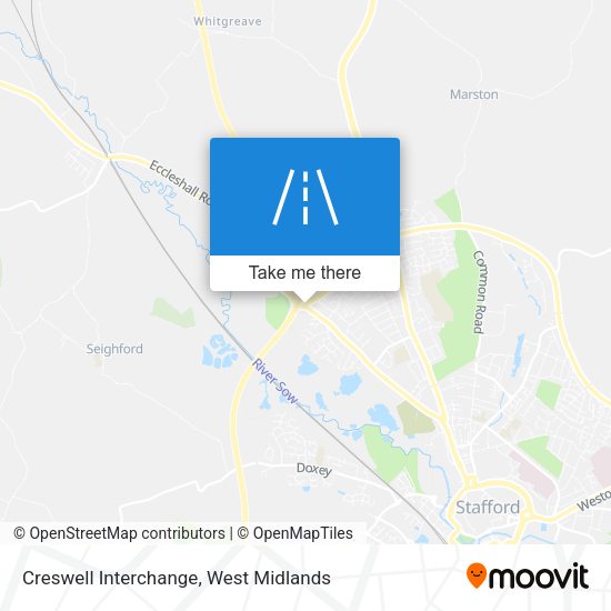 Creswell Interchange map