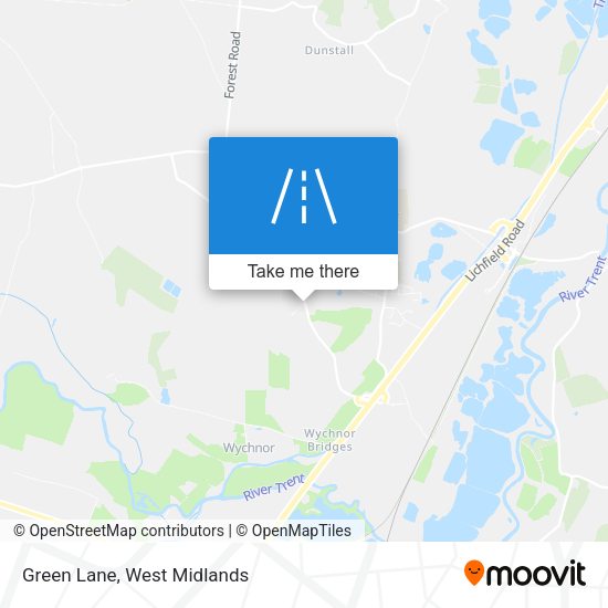 Green Lane map