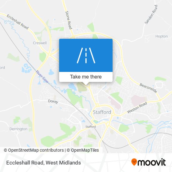 Eccleshall Road map