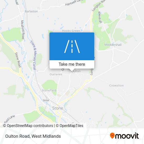 Oulton Road map