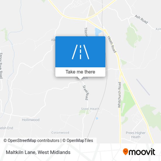 Maltkiln Lane map