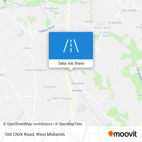 Old Chirk Road map