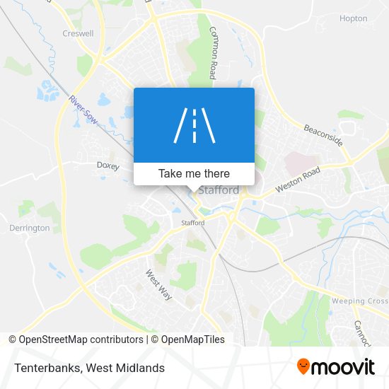Tenterbanks map