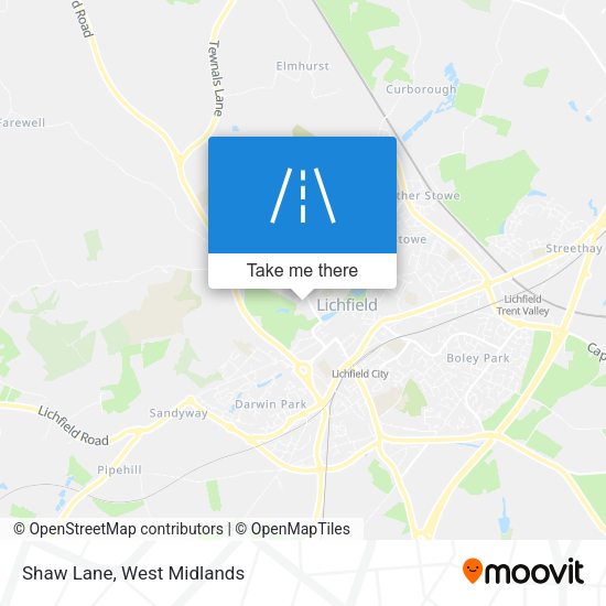 Shaw Lane map
