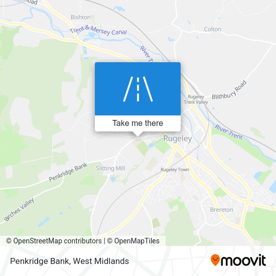 Penkridge Bank map
