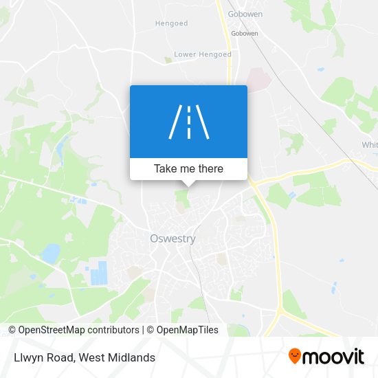 Llwyn Road map