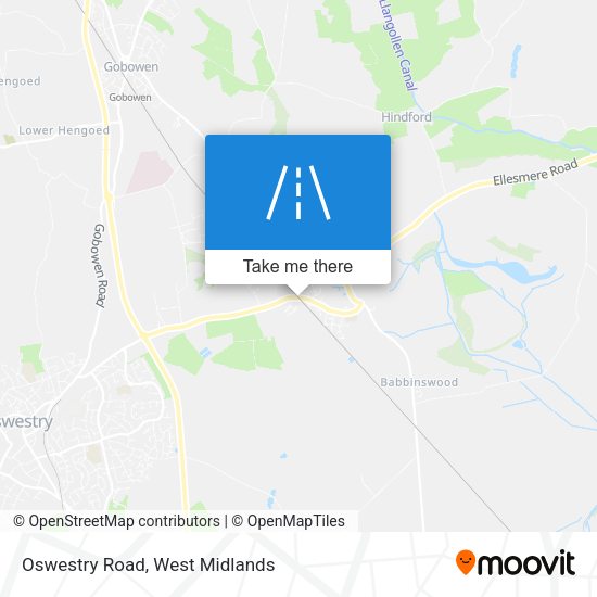 Oswestry Road map
