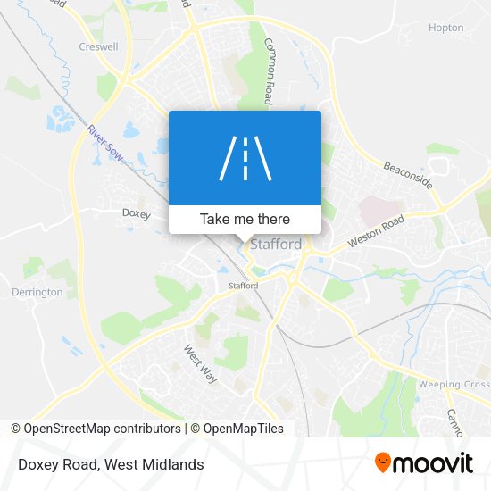 Doxey Road map