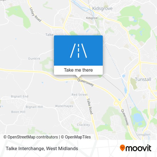 Talke Interchange map