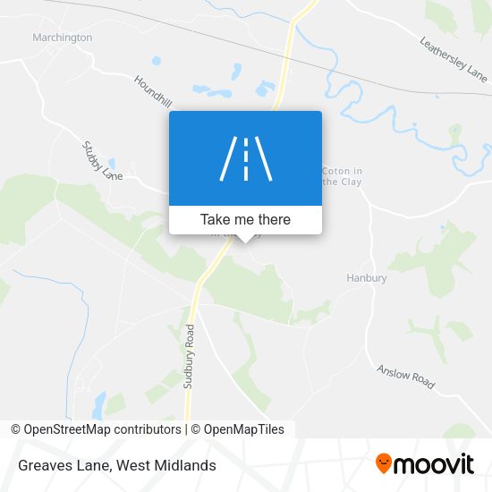 Greaves Lane map