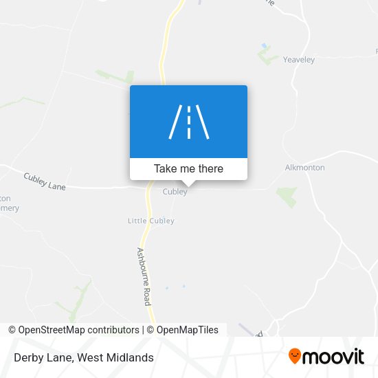 Derby Lane map
