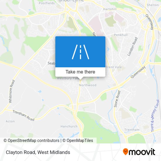 Clayton Road map