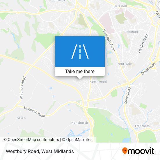 Westbury Road map