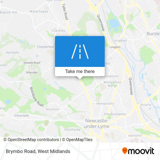 Brymbo Road map