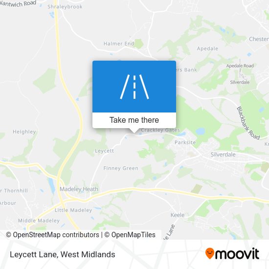 Leycett Lane map