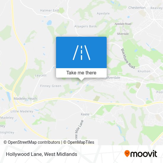 Hollywood Lane map