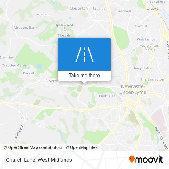Church Lane map