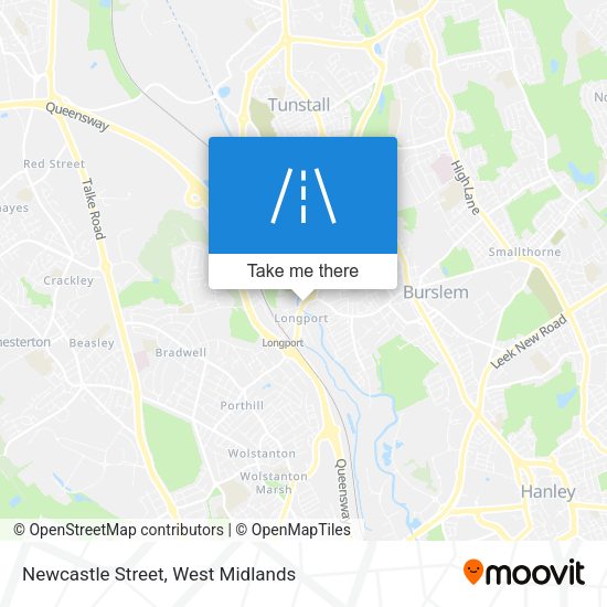 Newcastle Street map