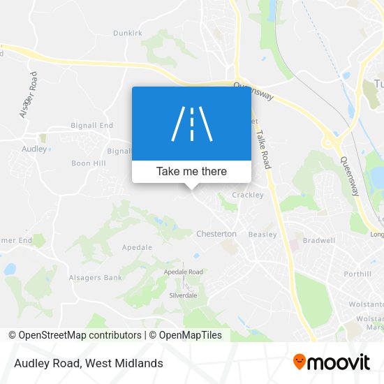 Audley Road map