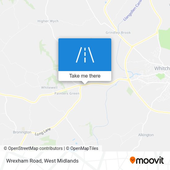 Wrexham Road map
