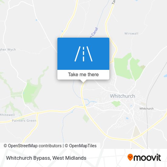 Whitchurch Bypass map
