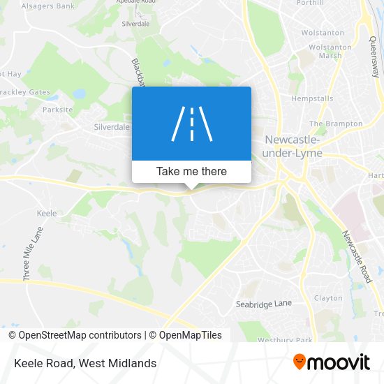 Keele Road map
