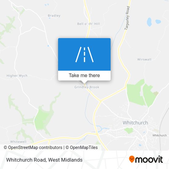 Whitchurch Road map